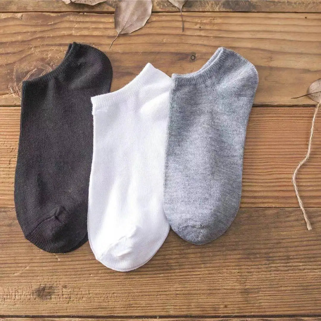 Women’s Breathable Cotton Ankle Socks – Solid Color Boat Sports Socks