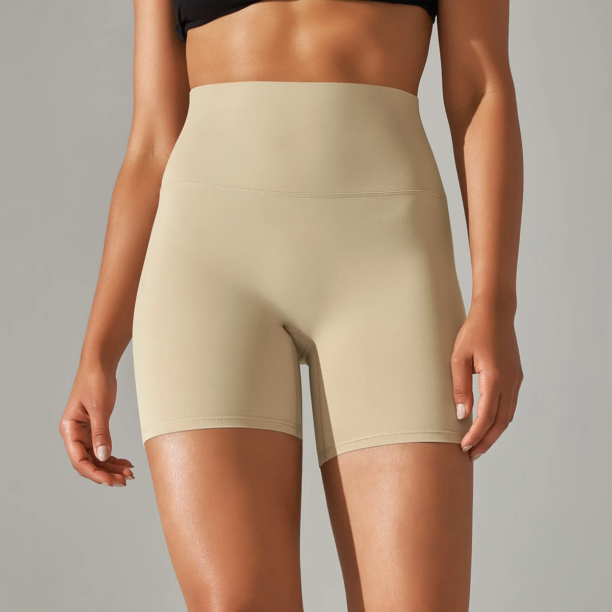 Women’s High-Waist Yoga & Fitness Shorts – Breathable Summer Workout Gym Shorts