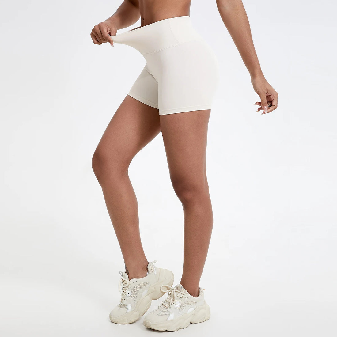 High-Waist Gym Shorts – Butt-Lifting Running & Yoga Shorts