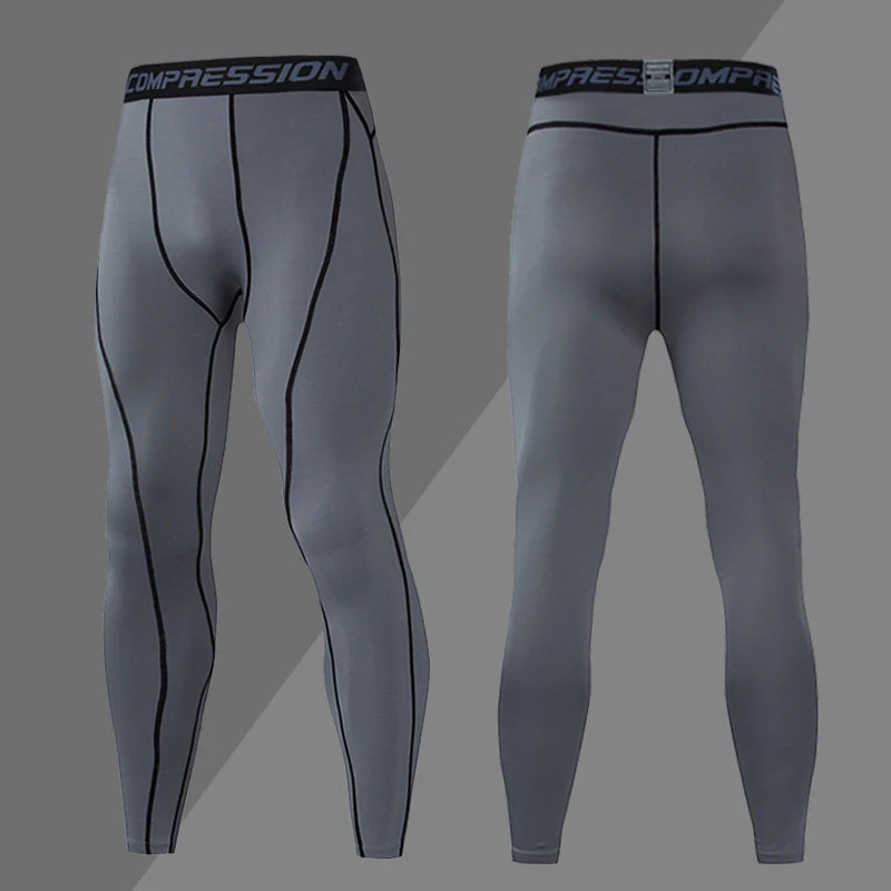 Men’s Compression Sport Pants – Tight Fitness Running & Gym Leggings