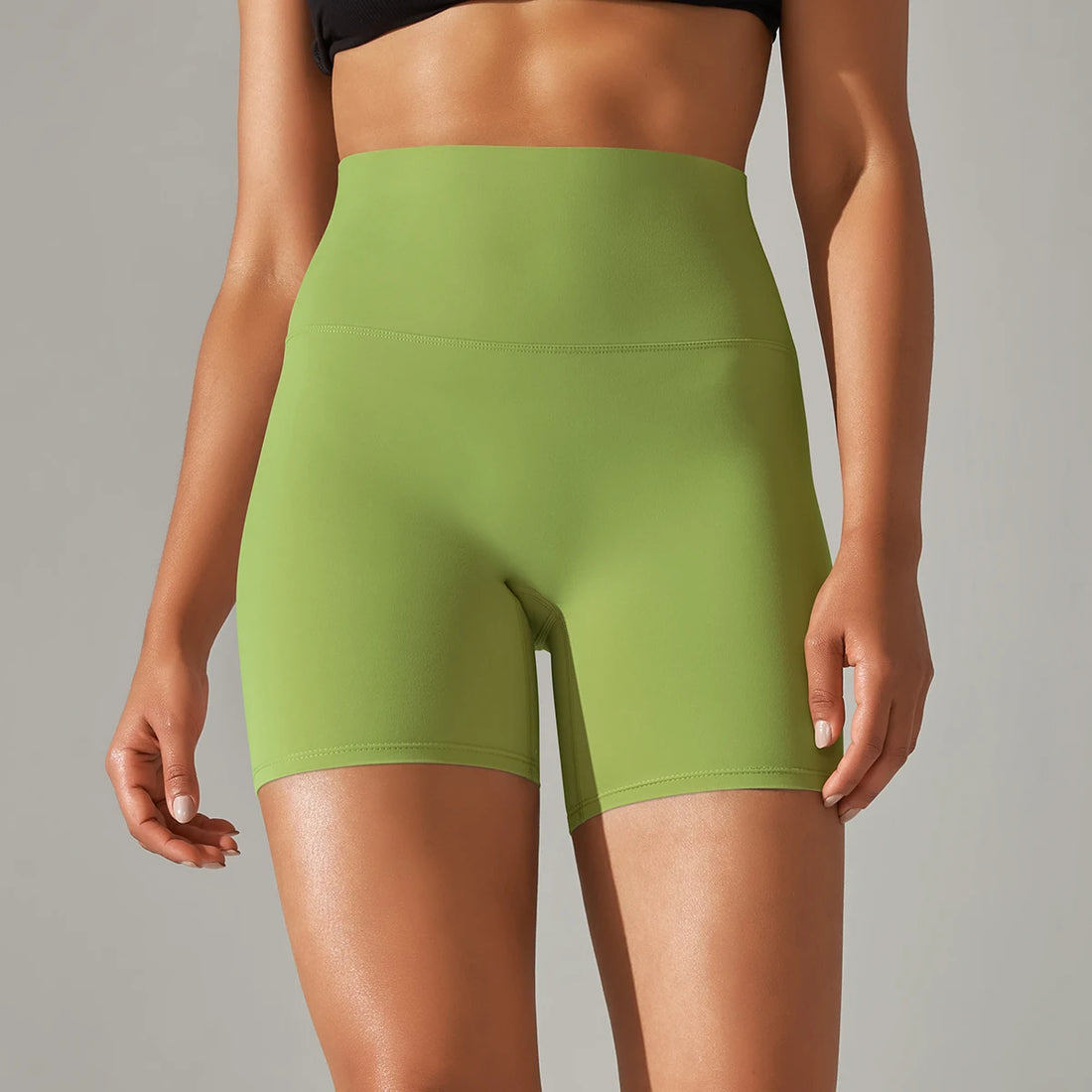 Women’s High-Waist Yoga & Fitness Shorts – Breathable Summer Workout Gym Shorts