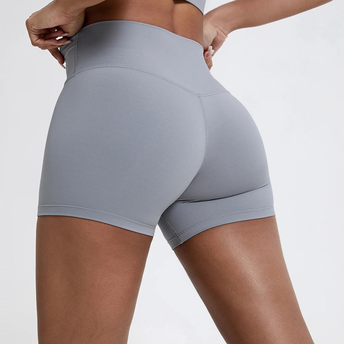 High-Waist Gym Shorts – Butt-Lifting Running & Yoga Shorts