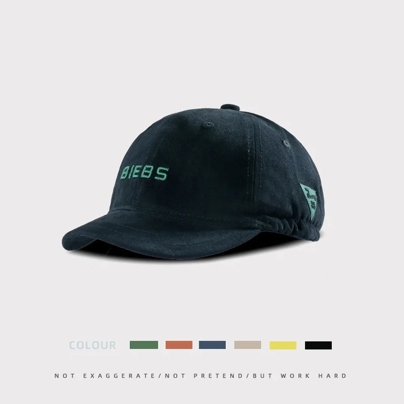 Retro Quick-Dry Short Brim Baseball Cap – Unisex Outdoor Sun Protection Hat