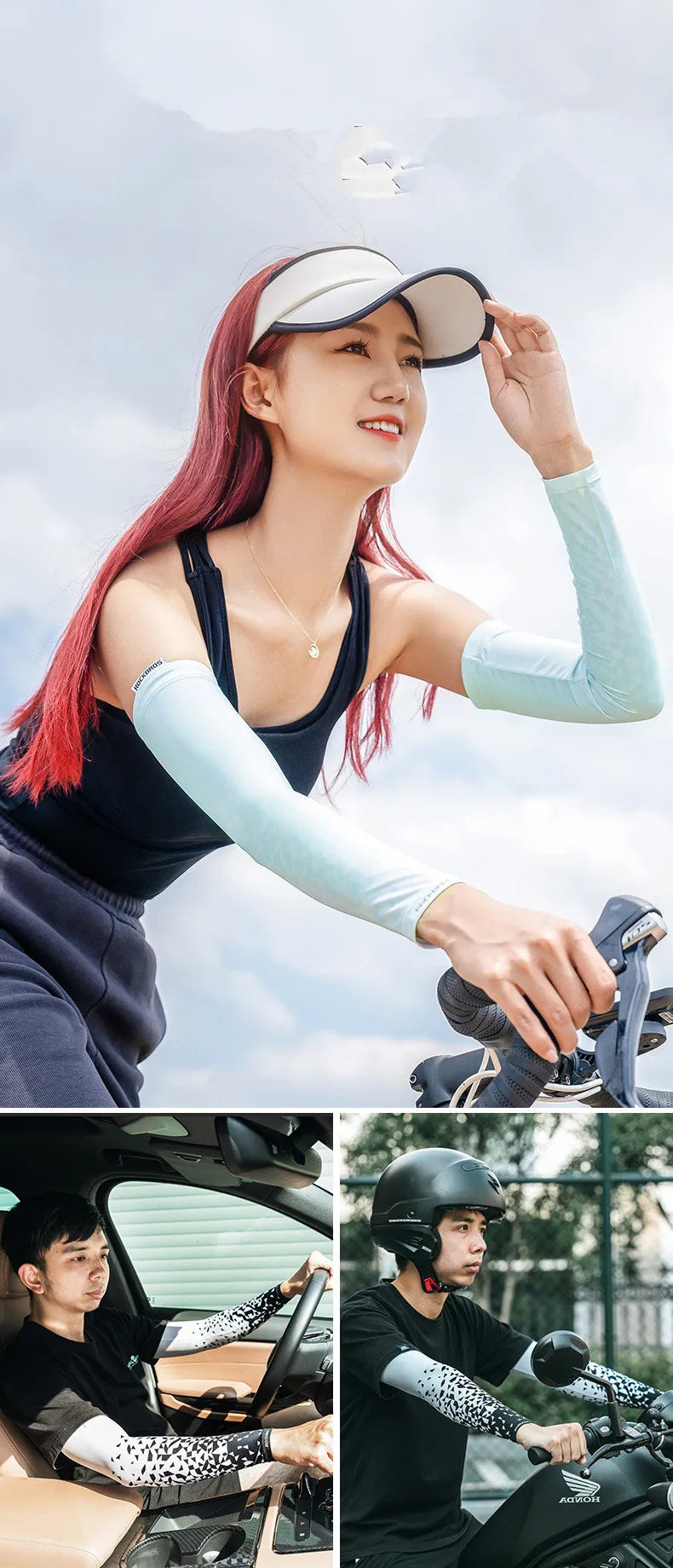 UV Protection Arm Sleeves – Breathable Quick-Dry Cooling Sports Sleeves