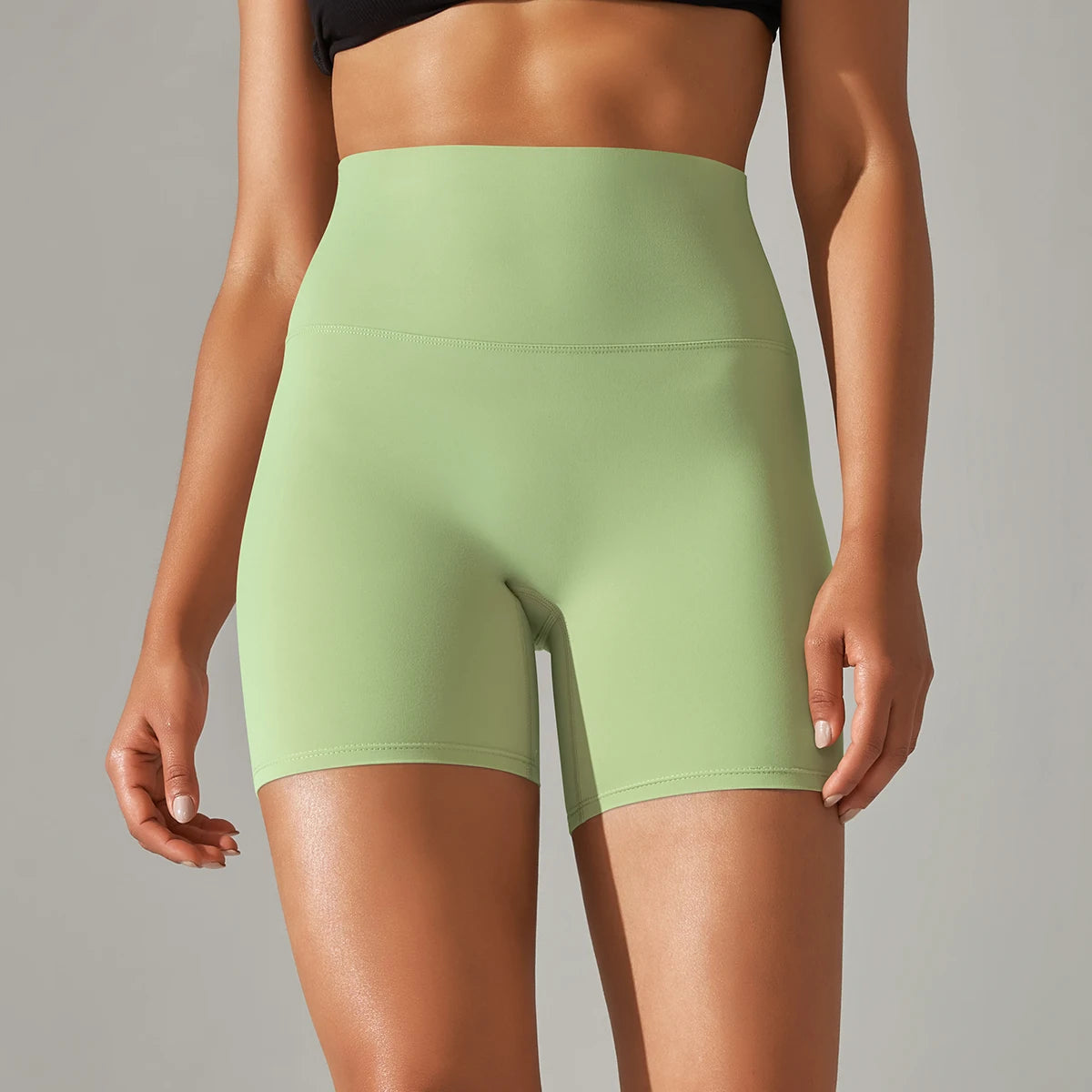 Women’s High-Waist Yoga & Fitness Shorts – Breathable Summer Workout Gym Shorts