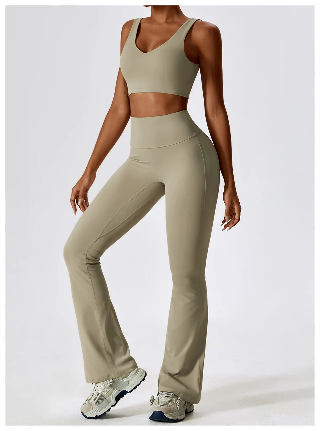 2PCS Seamless Women’s Yoga Set – Sports Bra & Leggings