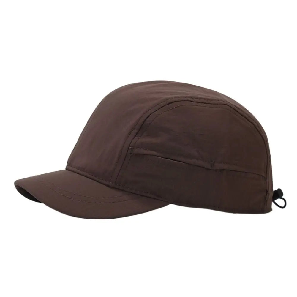 Retro Quick-Dry Short Brim Baseball Cap – Unisex Outdoor Sun Protection Hat