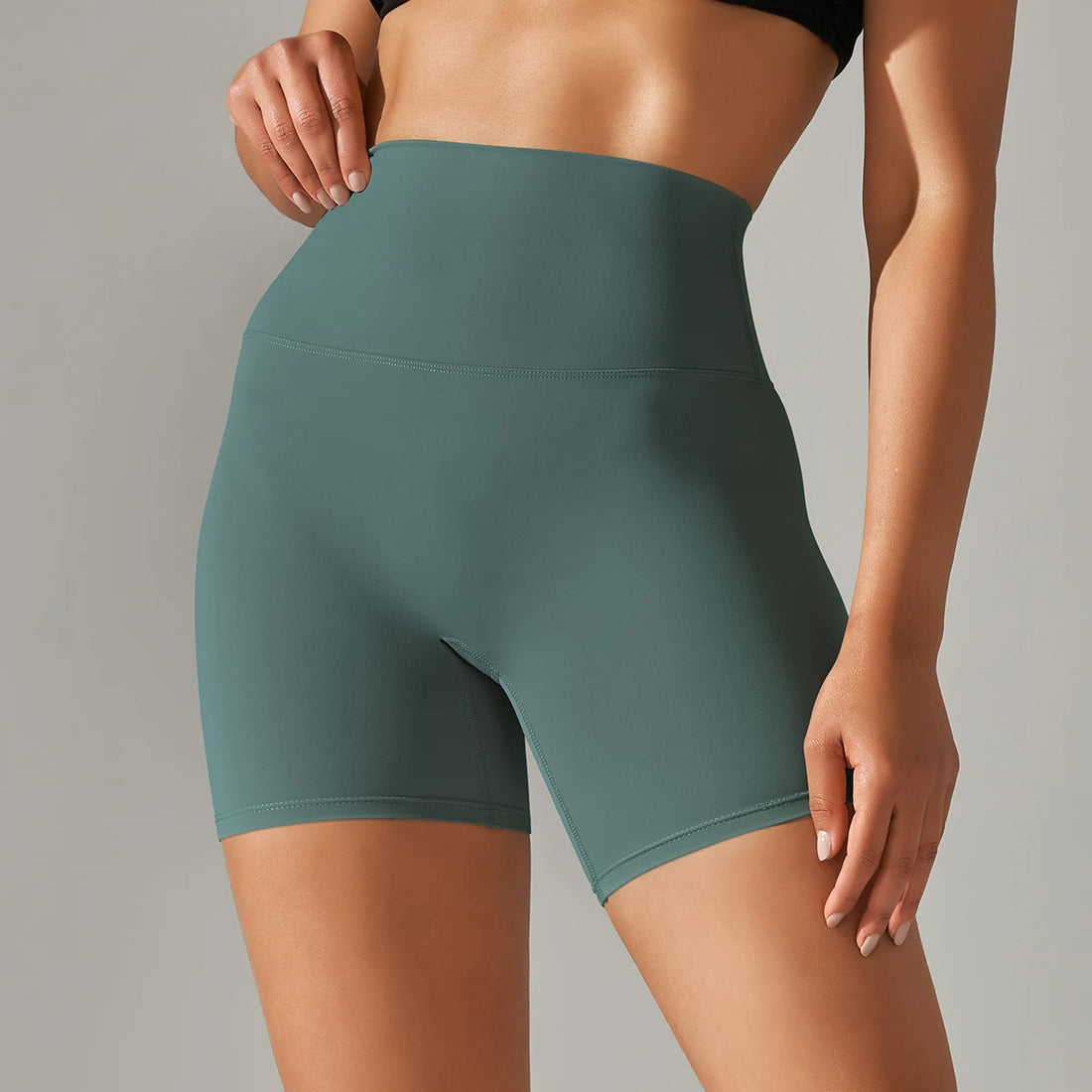 Women’s High-Waist Yoga & Fitness Shorts – Breathable Summer Workout Gym Shorts