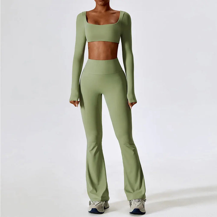 2PCS Seamless Women’s Yoga Set – Sports Bra & Leggings