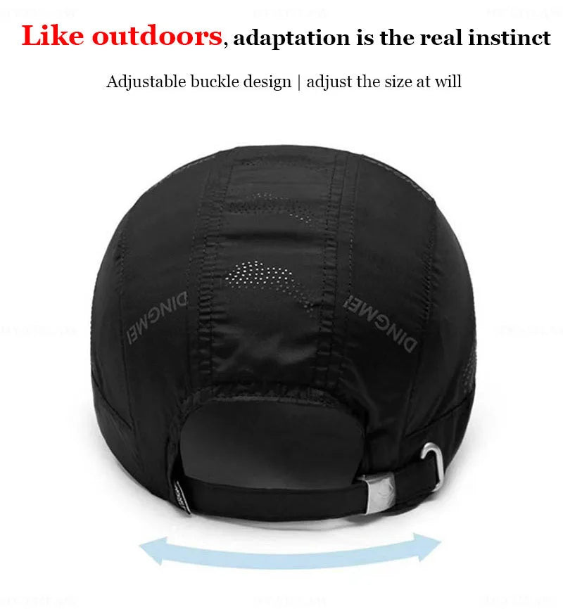 Unisex Summer Sports Baseball Cap – Quick-Dry Mesh Snapback Hat