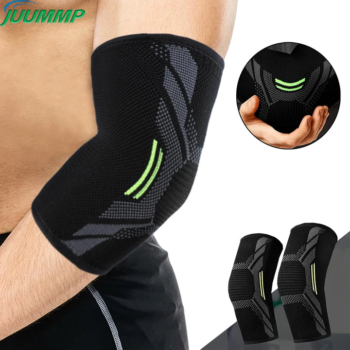 Elastic Sports Elbow Support – Sweat-Absorbing Gym Arm Sleeve & Protective Pad