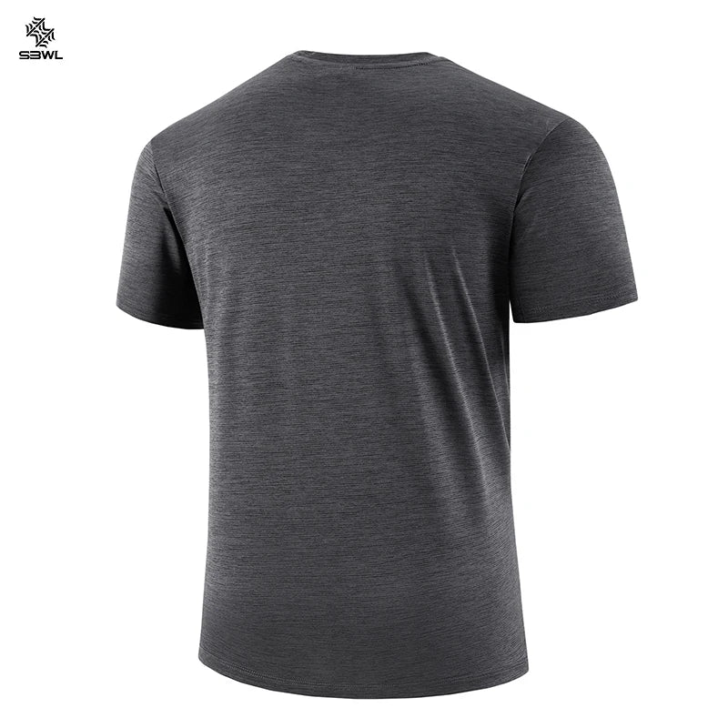 Men’s Football Style Gym T-Shirt – Loose Fit Quick-Dry Sports Top