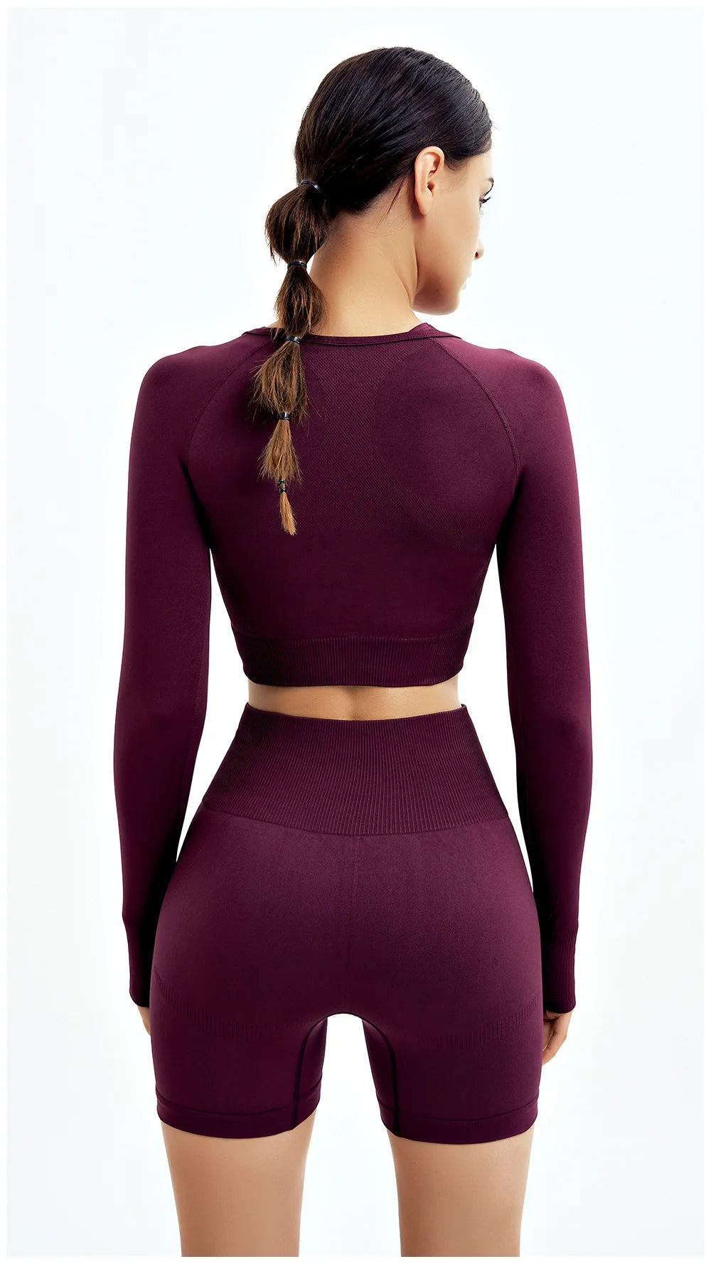 2-Piece Seamless Yoga Set for Women – High Waist Leggings & Sports Bra Gym Outfit