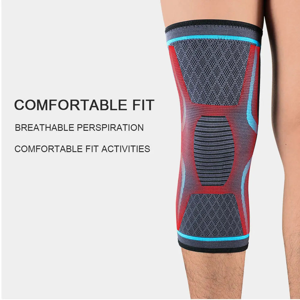 Elastic Compression Knee Support – Sports Knee Brace for Running & Training (1/2PCS)