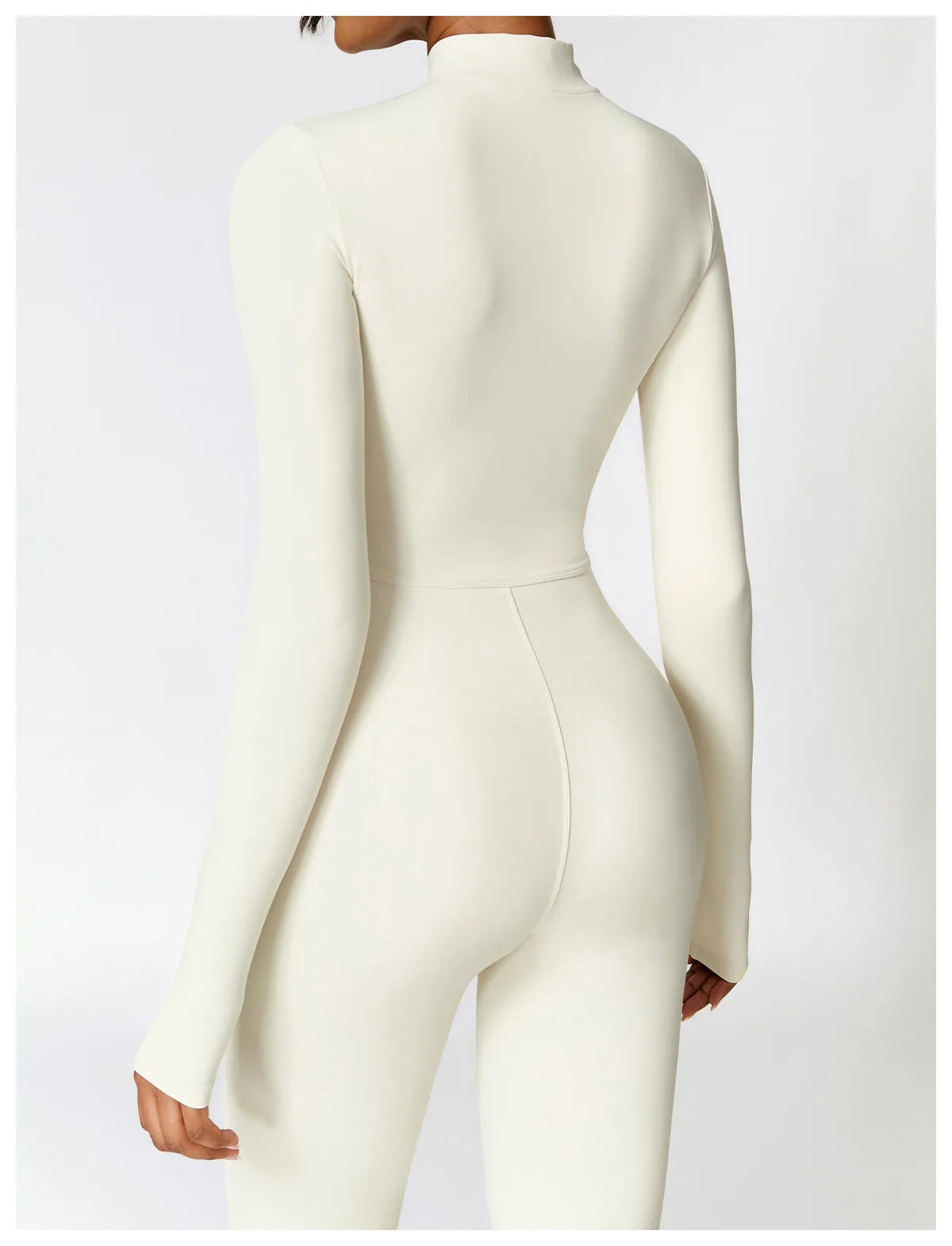 Women’s Winter Plush Yoga Jumpsuit – Fleece-Lined One-Piece Fitness Tracksuit