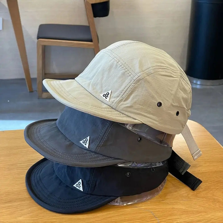 Retro Quick-Dry Short Brim Baseball Cap – Unisex Outdoor Sun Protection Hat
