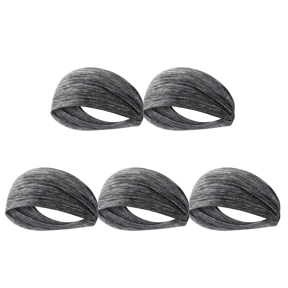 Quick-Dry Sports Headband – Elastic Sweat-Absorbing Fitness Hair Band (1PC)