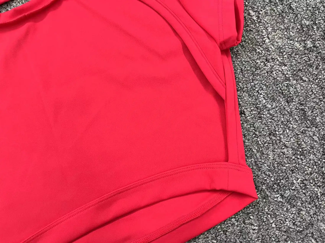 Women’s Backless Sports Crop Top – Breathable Fitness & Workout Shirt