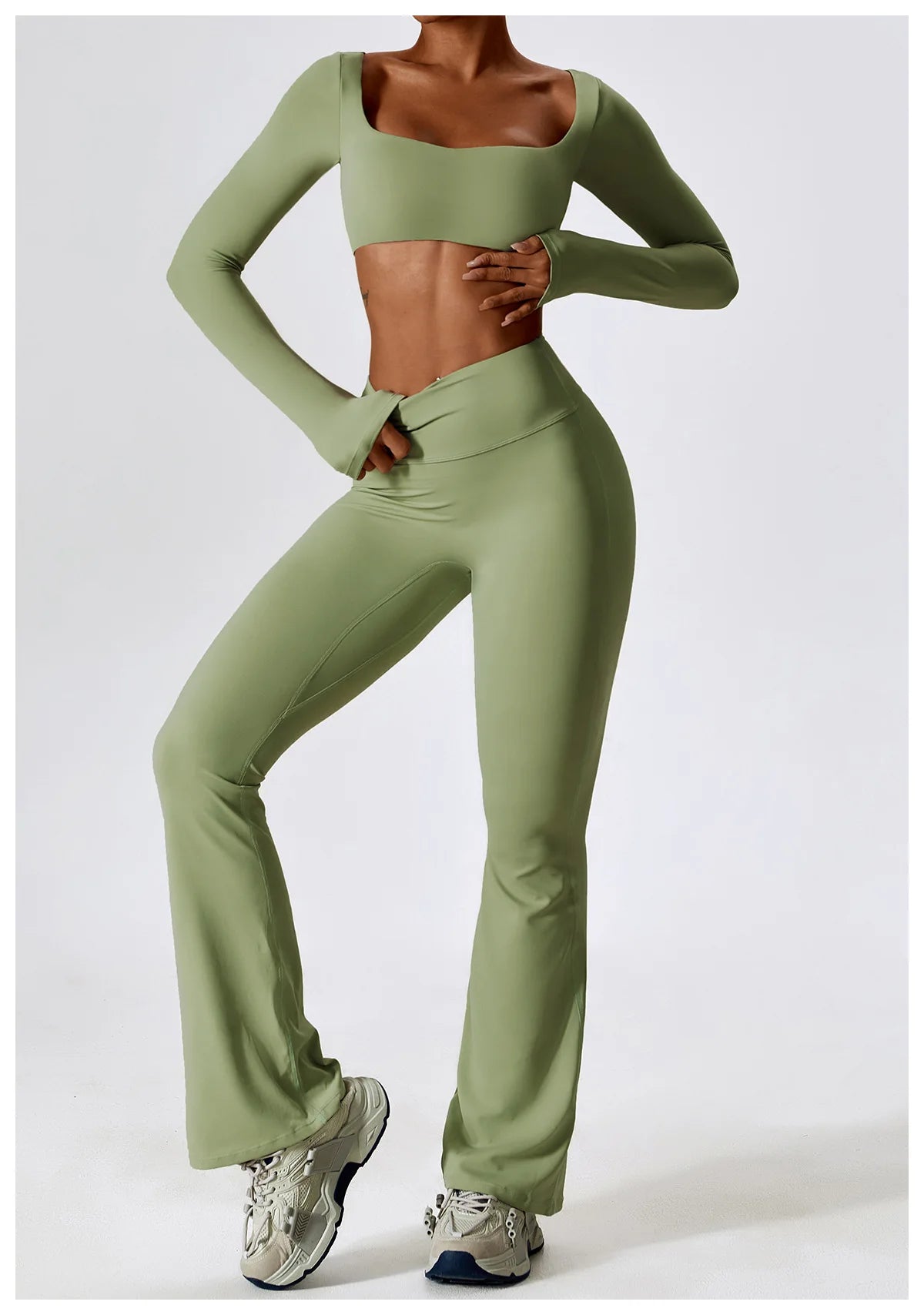 2PCS Seamless Women’s Yoga Set – Sports Bra & Leggings