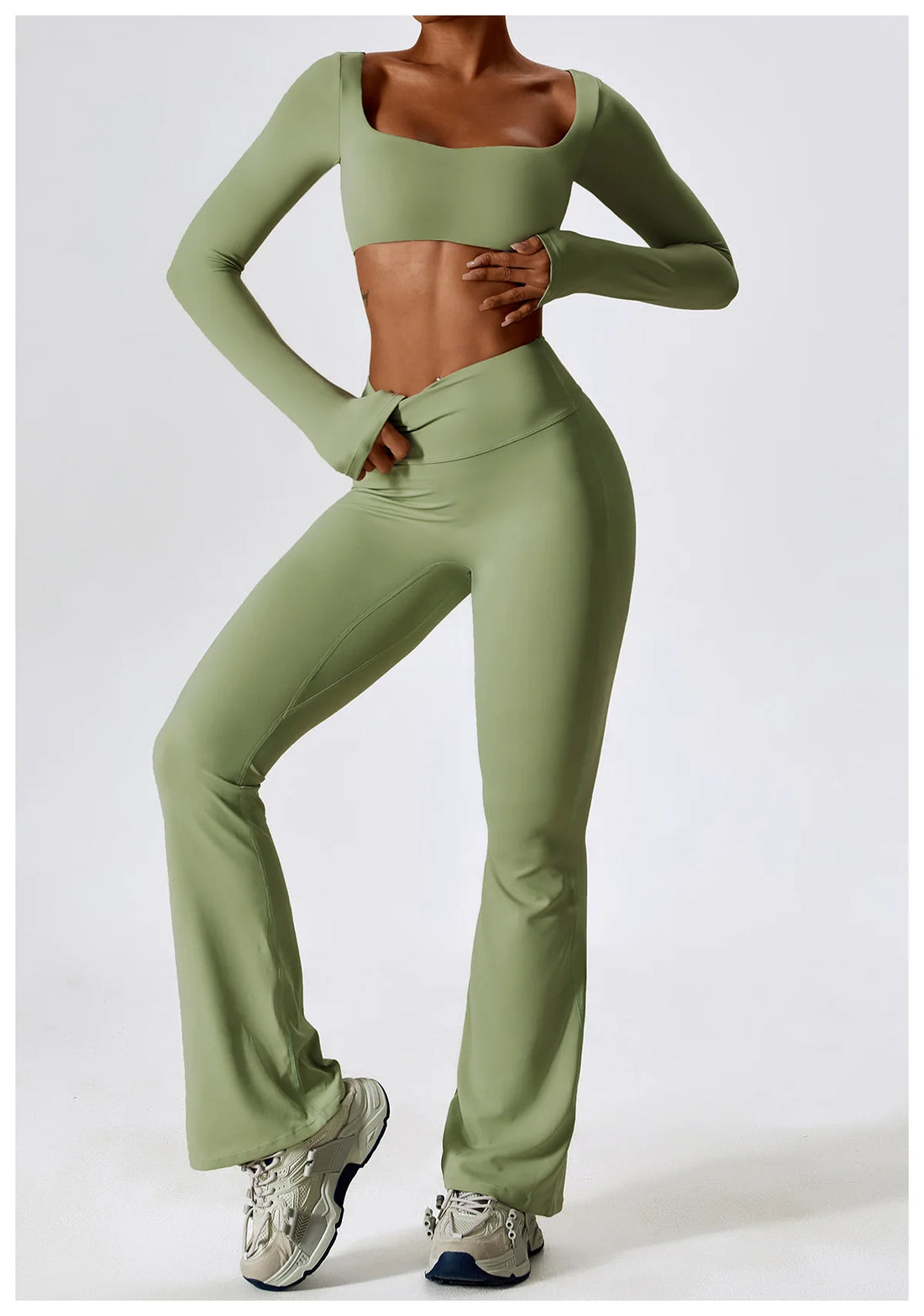 2PCS Seamless Women’s Yoga Set – Sports Bra & Leggings