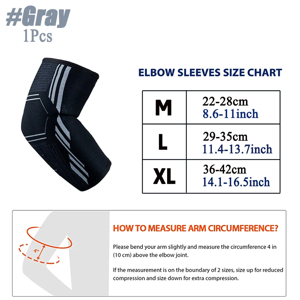Elastic Sports Elbow Support – Sweat-Absorbing Gym Arm Sleeve & Protective Pad