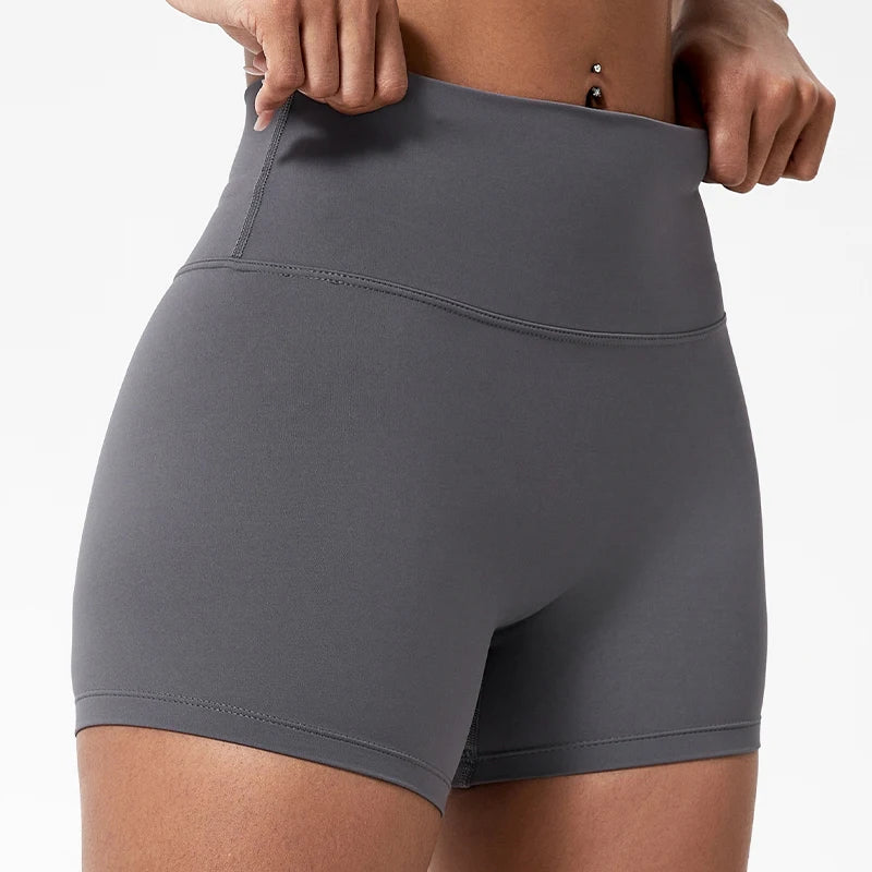 High-Waist Gym Shorts – Butt-Lifting Running & Yoga Shorts