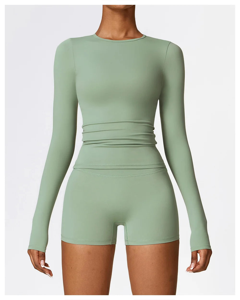 Women’s Long Sleeve Yoga & Fitness Top – Winter Sports Shirt