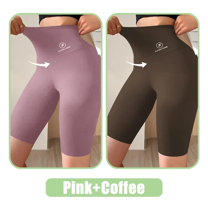 Women’s High-Waist Fitness Shorts – Push-Up Gym & Yoga Leggings