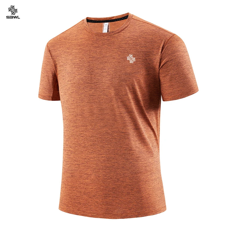 Men’s Football Style Gym T-Shirt – Loose Fit Quick-Dry Sports Top