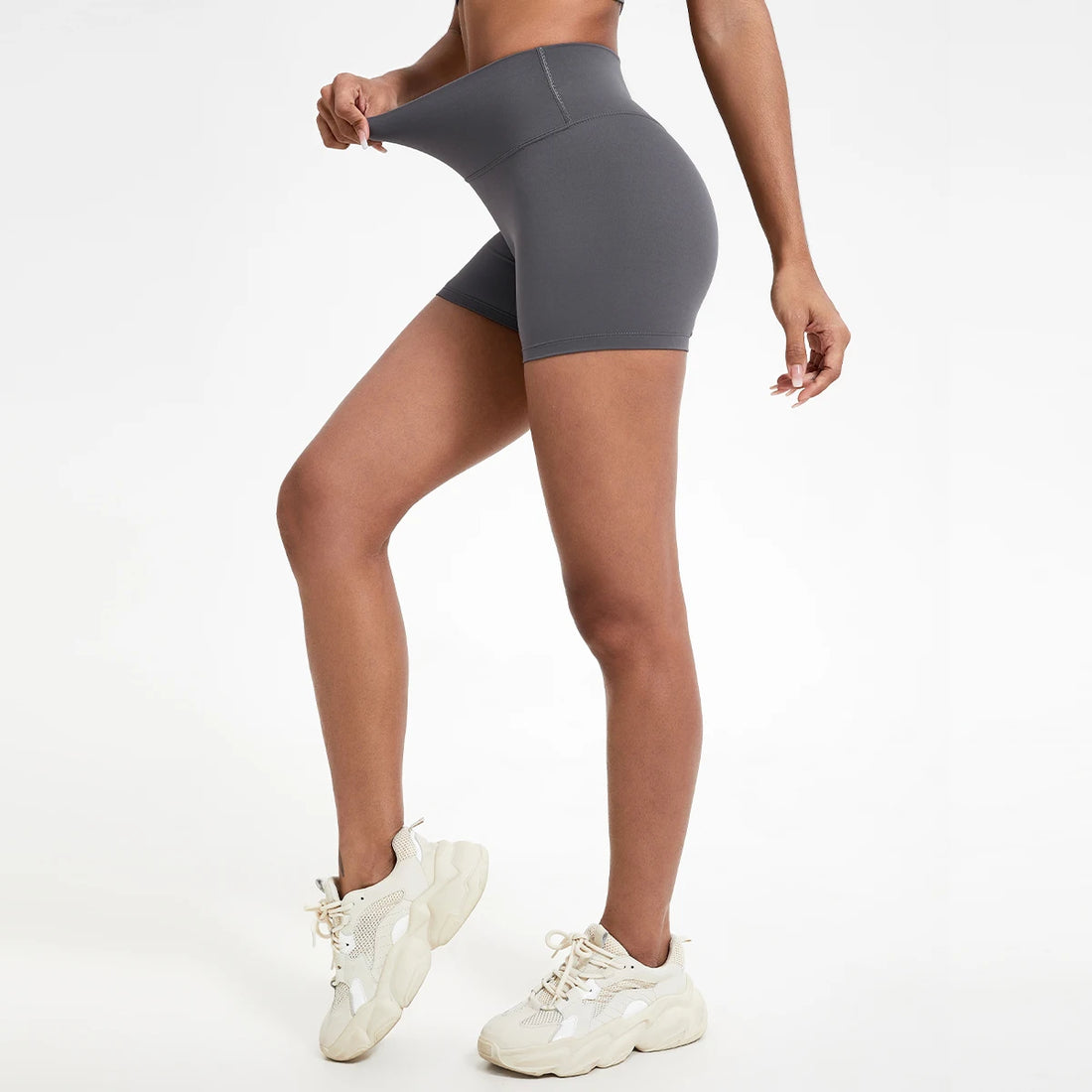 High-Waist Gym Shorts – Butt-Lifting Running & Yoga Shorts