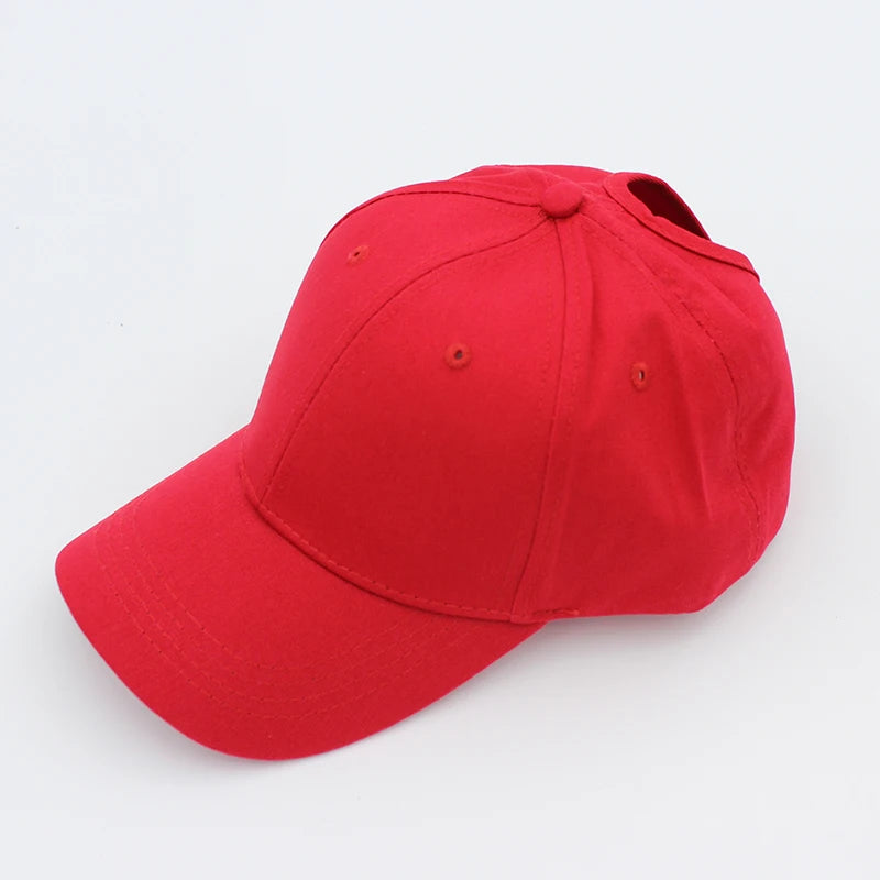 Women’s High Ponytail Baseball Cap – Messy Bun Adjustable Sports Hat