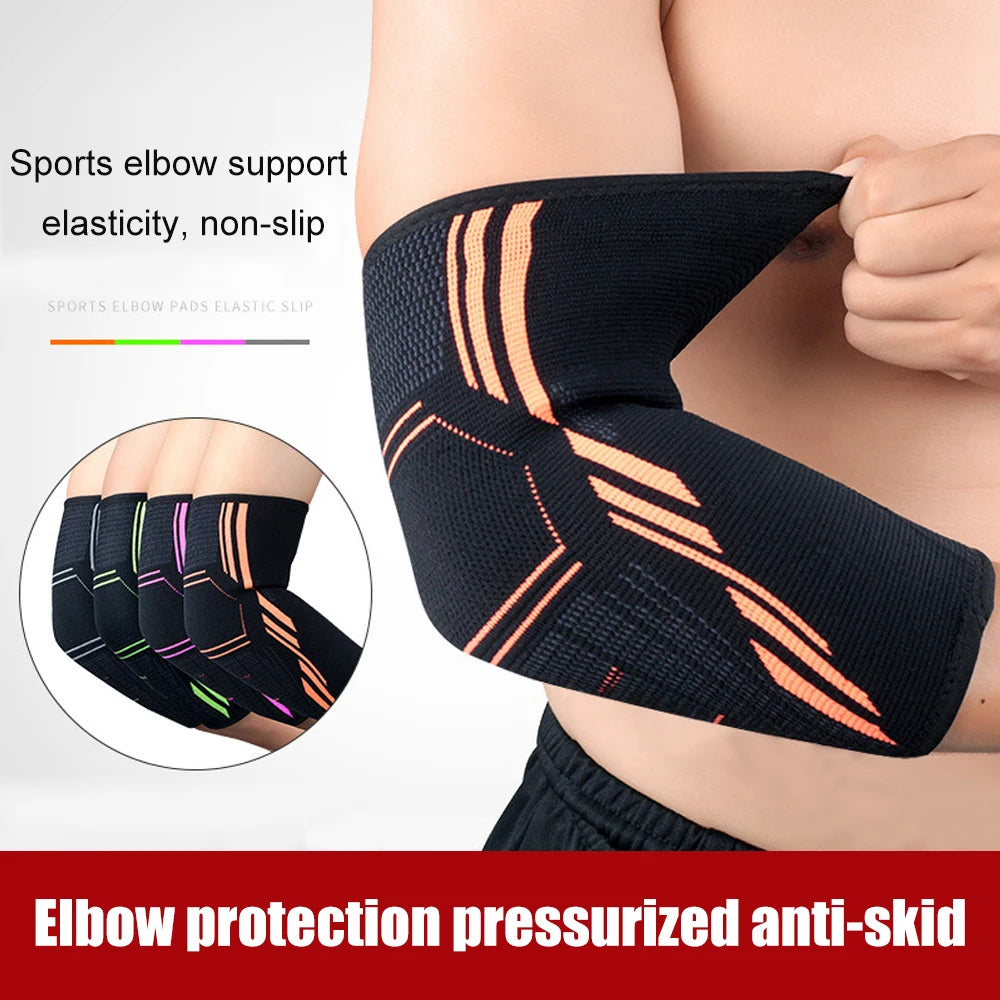 Elastic Sports Elbow Support – Sweat-Absorbing Gym Arm Sleeve & Protective Pad