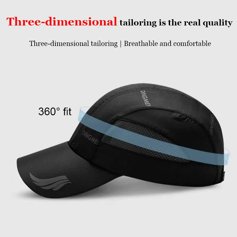 Unisex Summer Sports Baseball Cap – Quick-Dry Mesh Snapback Hat