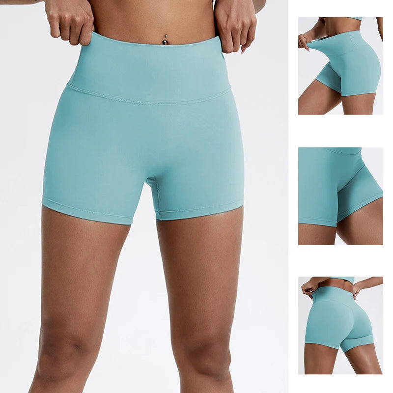 High-Waist Gym Shorts – Butt-Lifting Running & Yoga Shorts