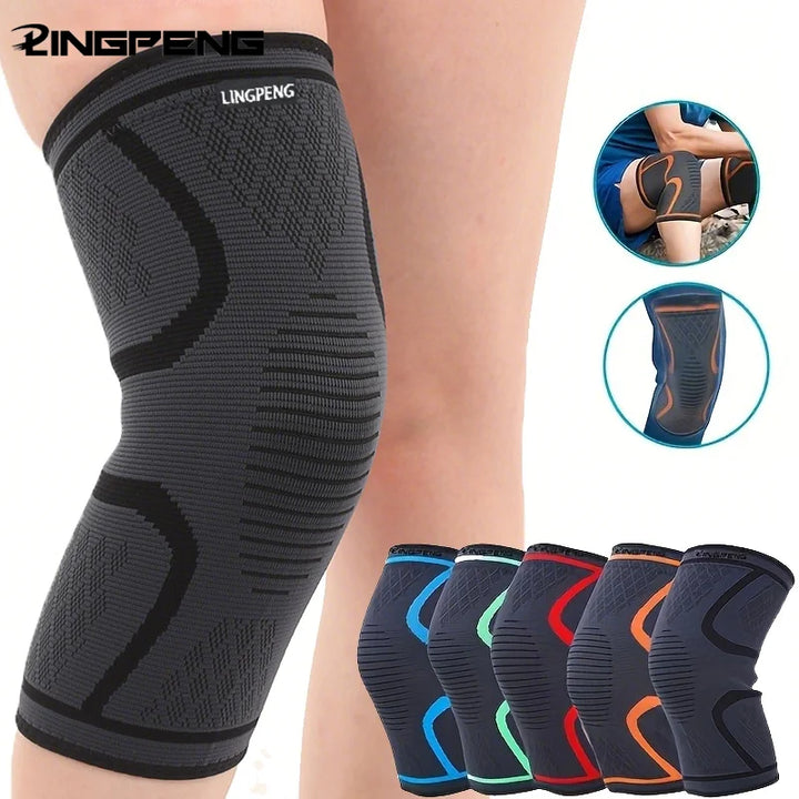 Elastic Compression Knee Support – Sports Knee Brace for Running & Training (1/2PCS)