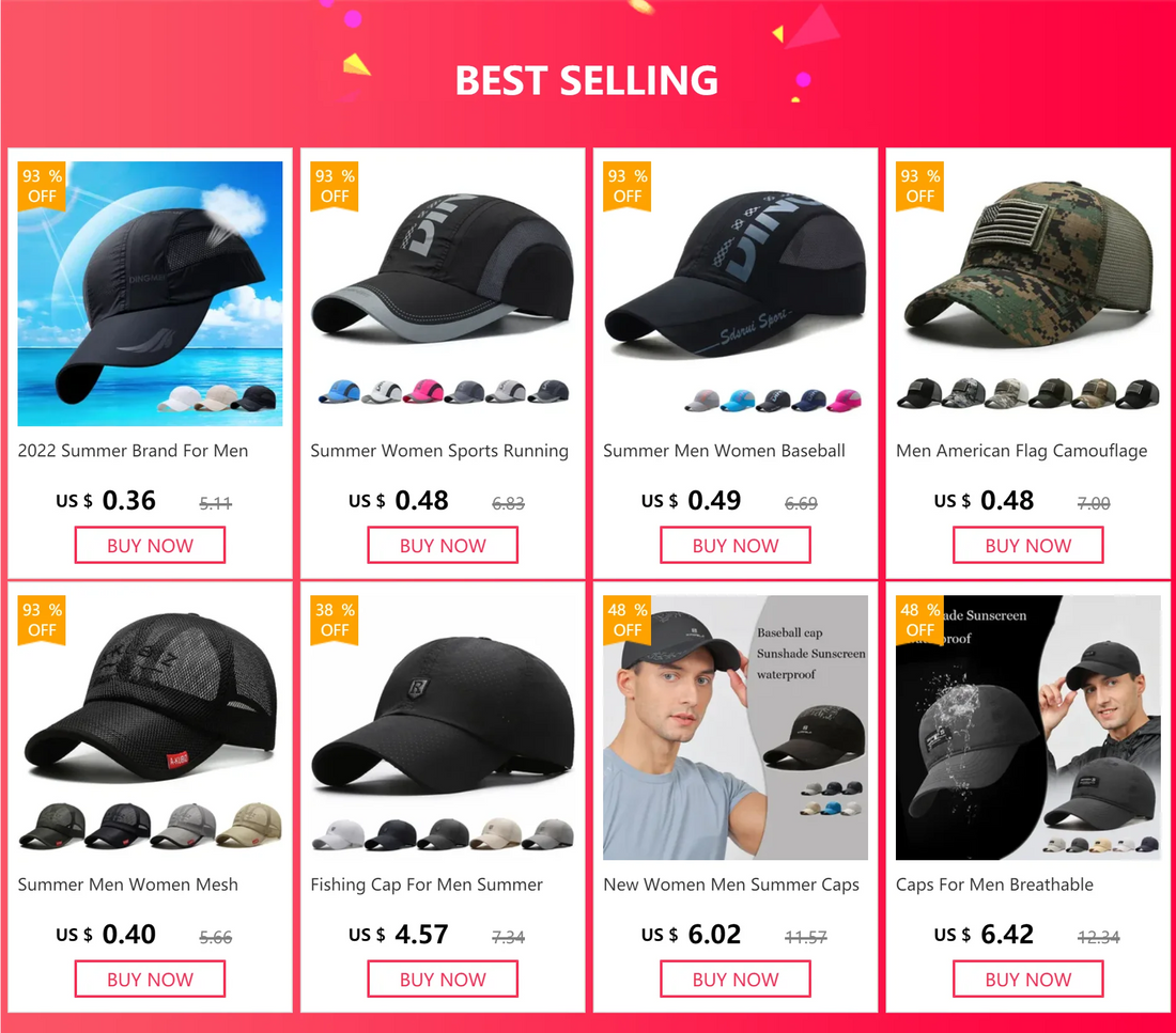 Unisex Summer Sports Baseball Cap – Quick-Dry Mesh Snapback Hat
