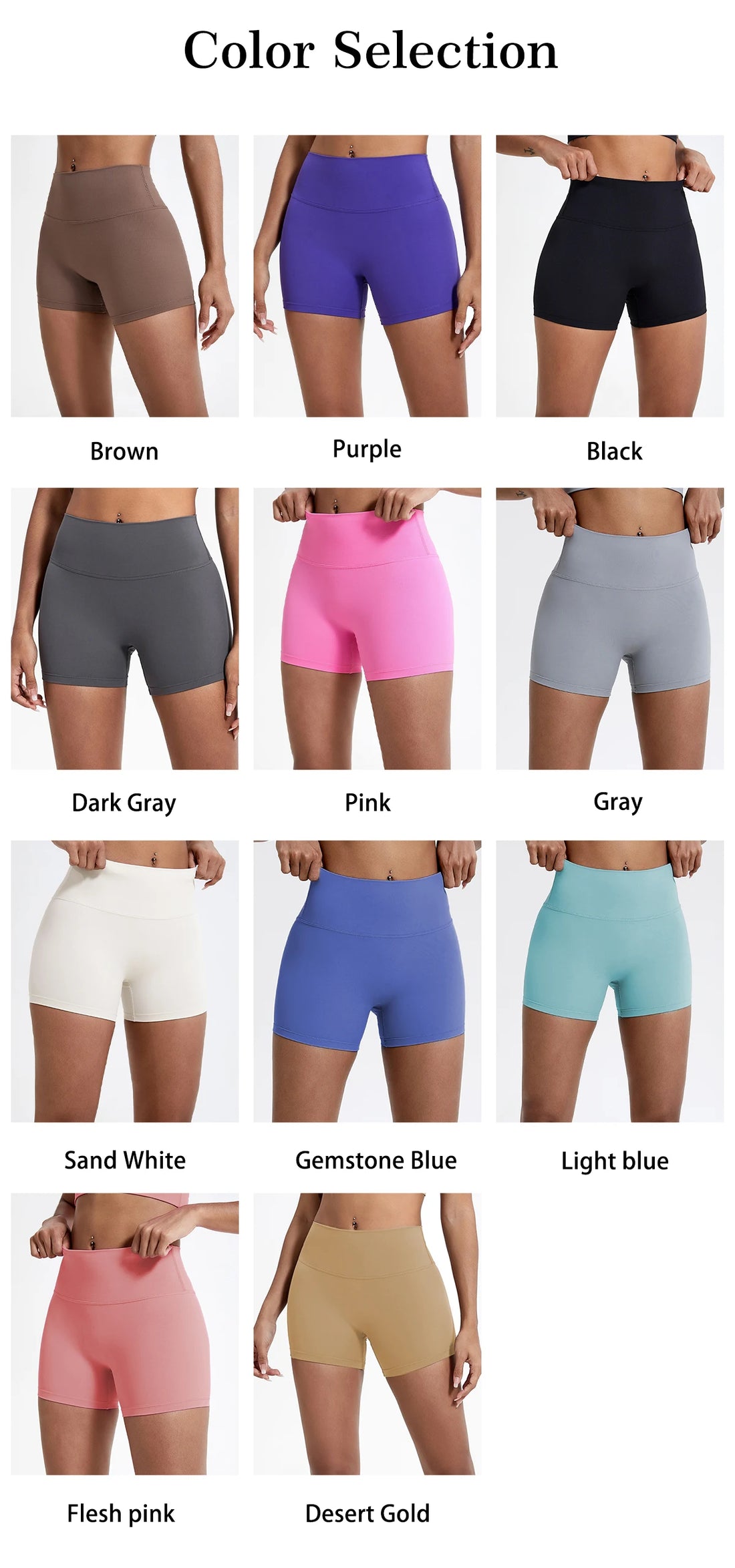 High-Waist Gym Shorts – Butt-Lifting Running & Yoga Shorts