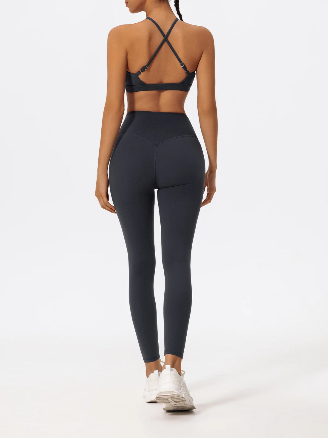 Two-Piece Women’s Sports Set – Cross-Front Yoga & Gym Outfit