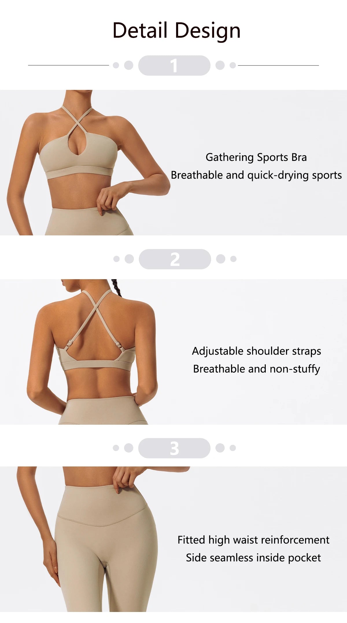 Two-Piece Women’s Sports Set – Cross-Front Yoga & Gym Outfit