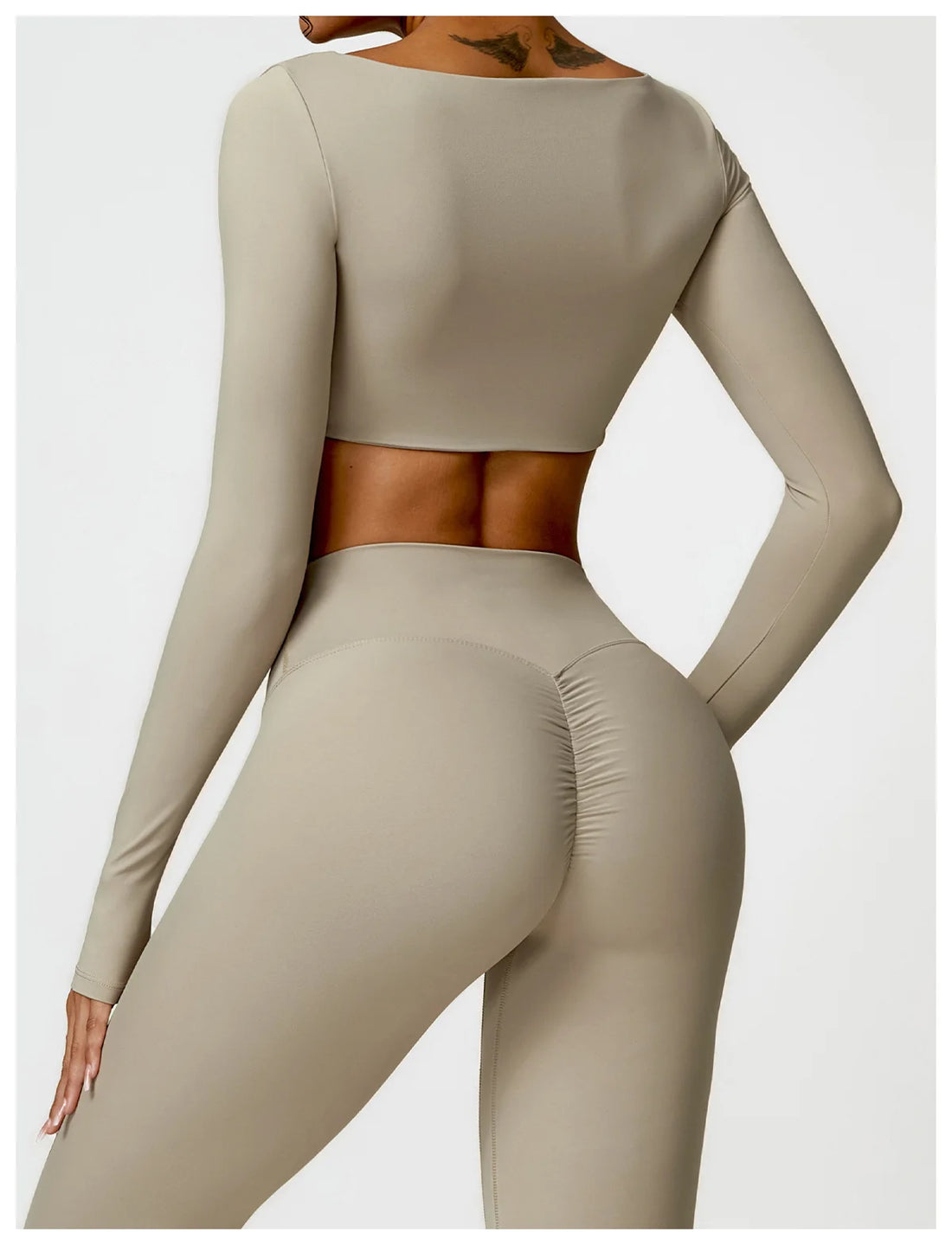 Women’s Quick-Dry Sportswear – Square Neck Fitness Crop Top