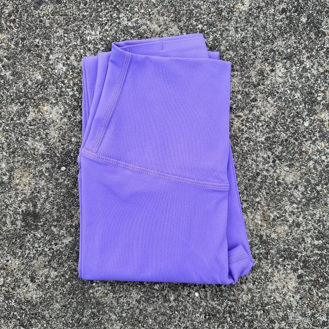 Women’s High-Waist Yoga Leggings – Solid Color Pocket Sports Cropped Pants