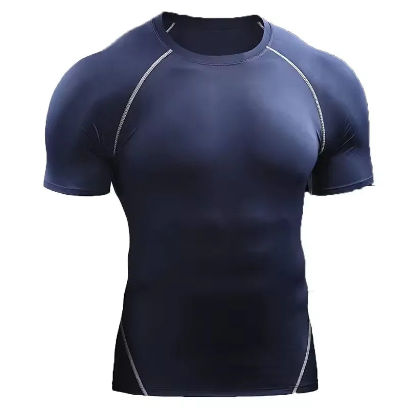 Men’s Compression T-Shirt – Quick Dry Athletic Gym & Running Tee