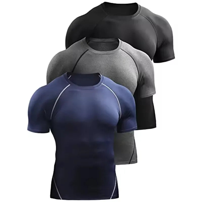 Men’s Compression T-Shirt – Quick Dry Athletic Gym & Running Tee