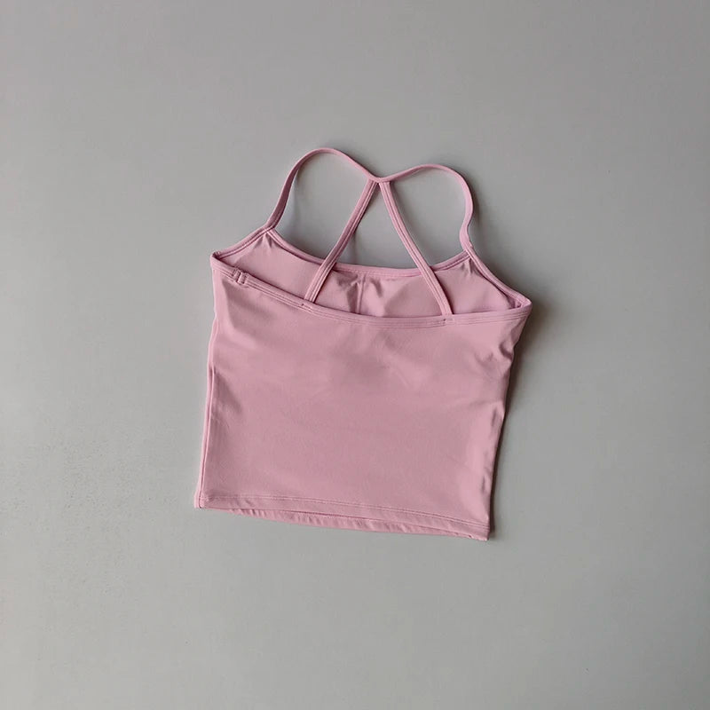 Women’s Yoga & Gym Halter Top Set – Seamless High-Waist Shorts & Backless Bra
