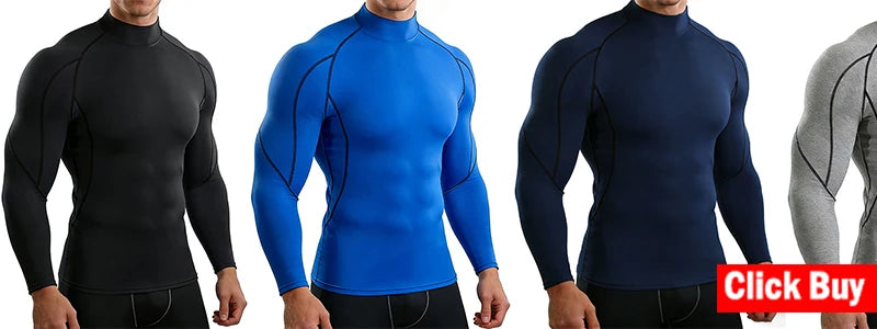 Men’s Compression T-Shirt – Quick Dry Athletic Gym & Running Tee