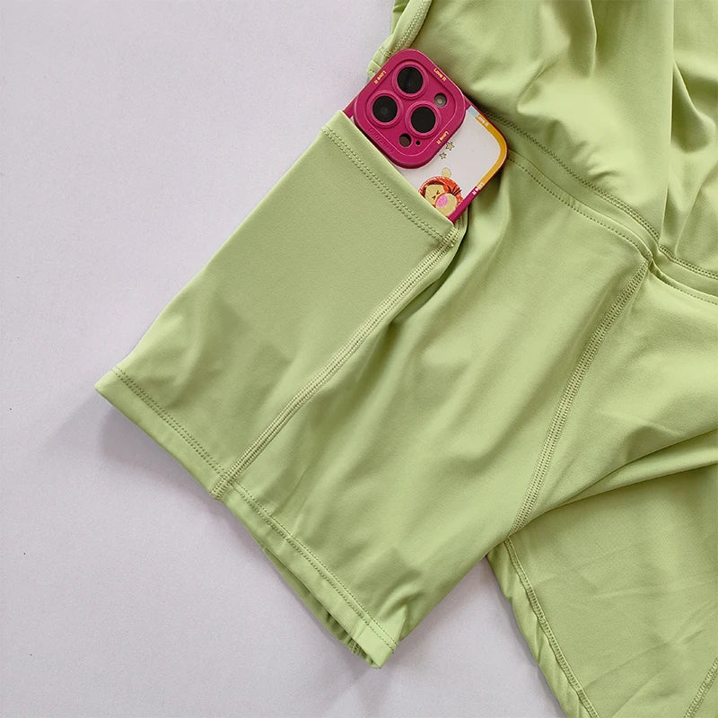 Women’s Sports Yoga Skirt Pants – Quick-Dry Tennis & Pickelball Skirt with Pocket