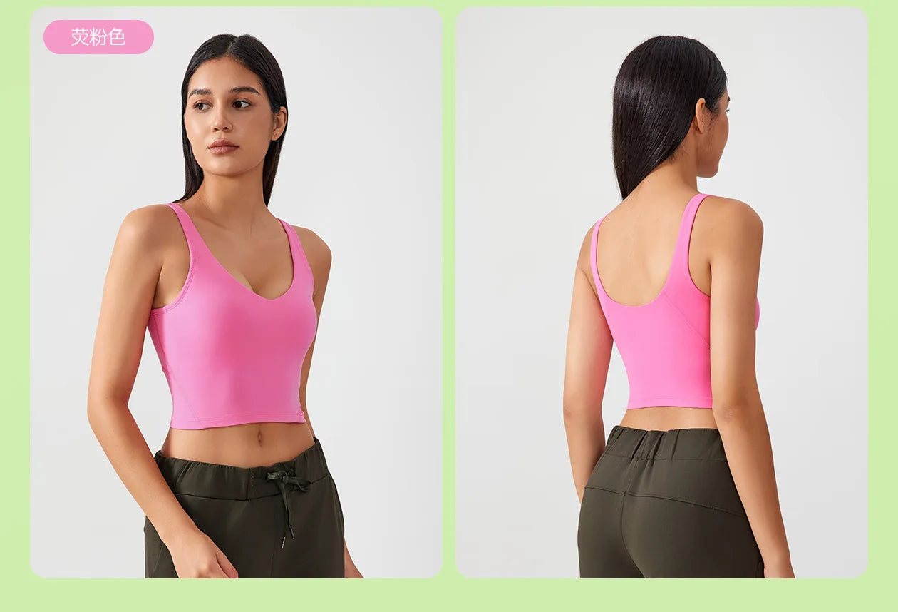 Women’s Sports Bra – Shockproof Yoga & Gym Crop Top