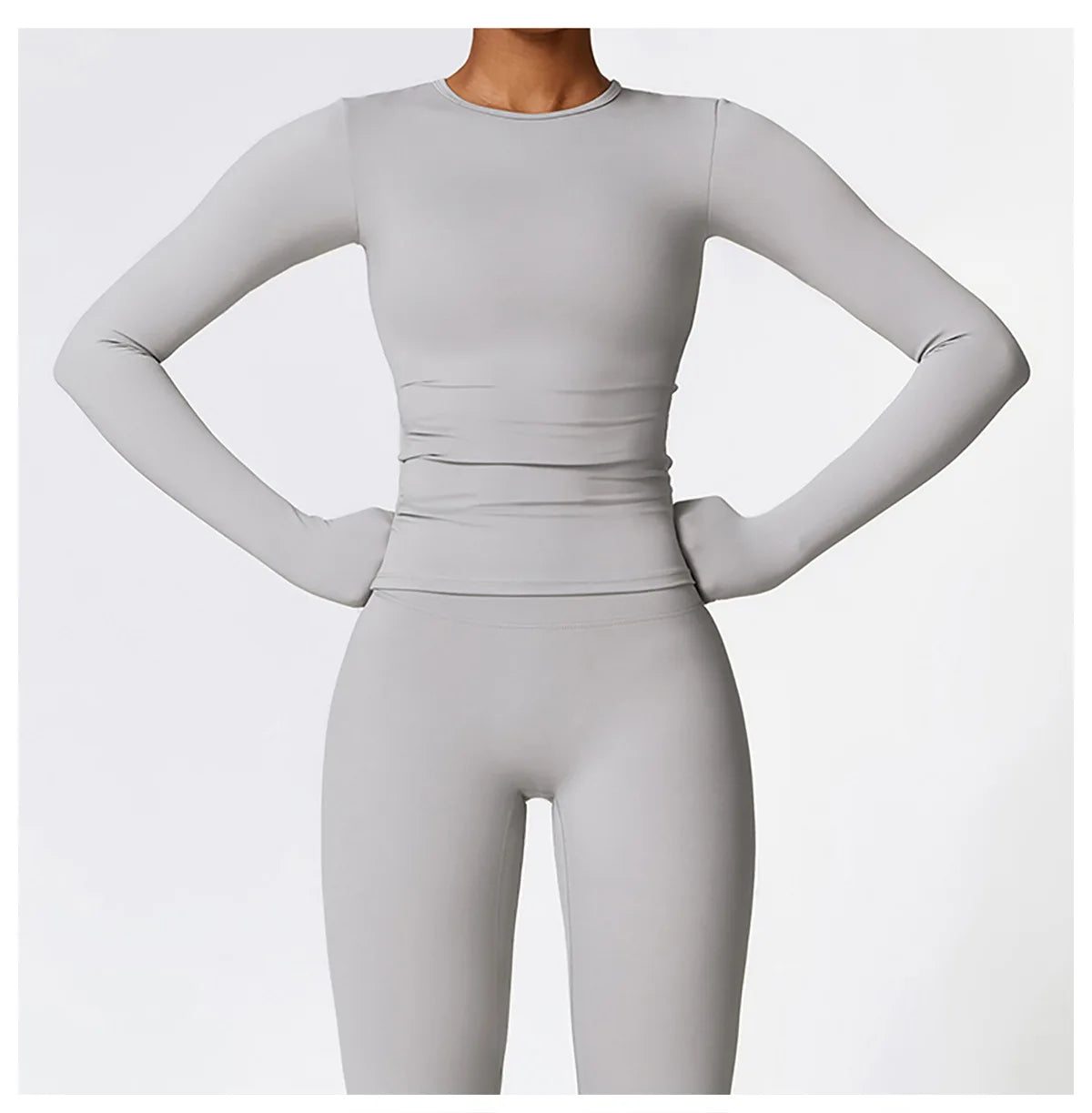 Women’s Long Sleeve Yoga & Fitness Top – Winter Sports Shirt