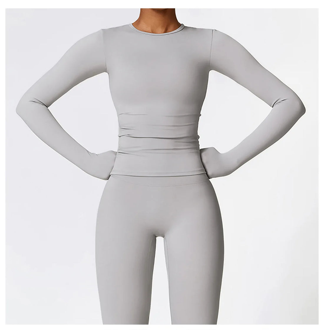 Women’s Long Sleeve Yoga & Fitness Top – Winter Sports Shirt