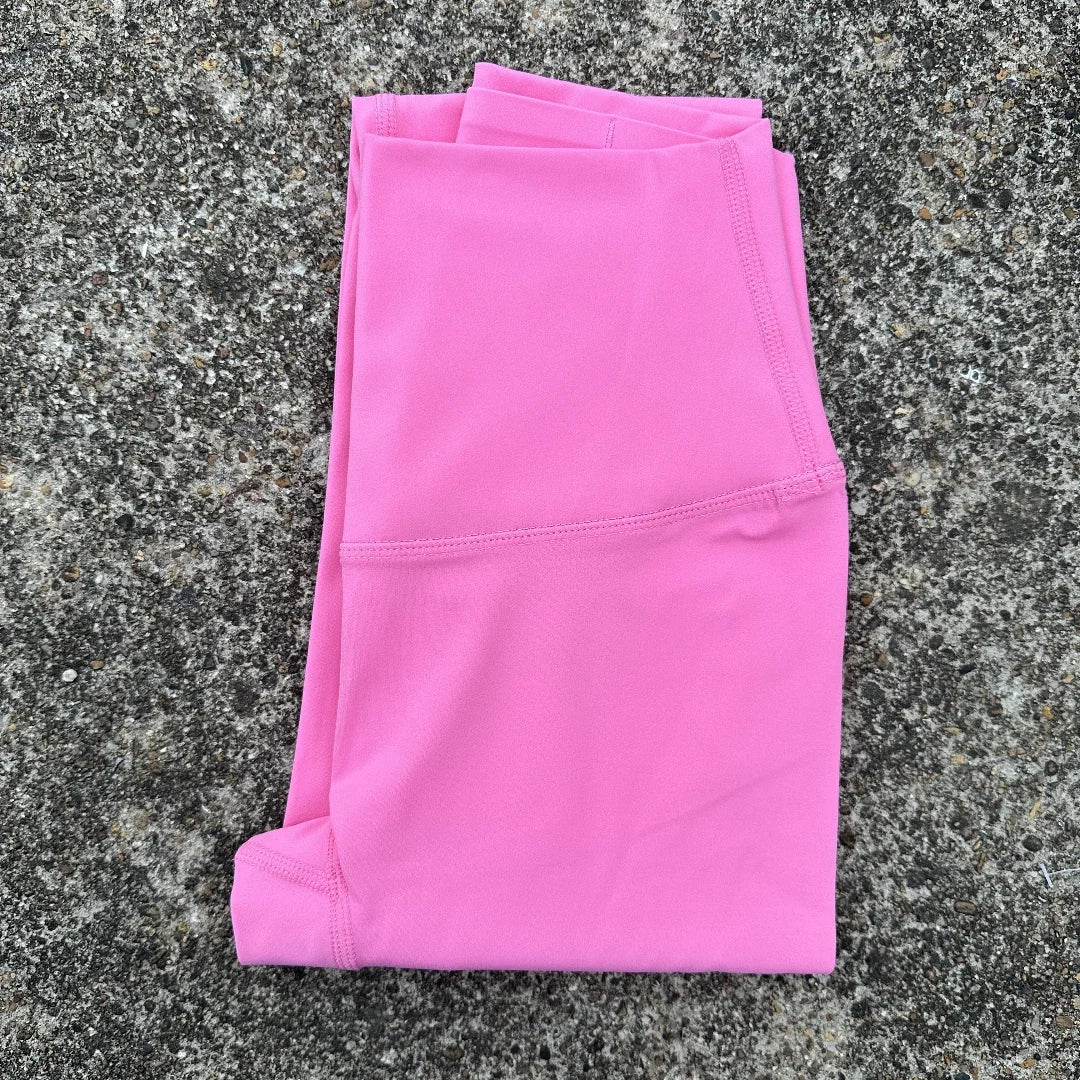 Women’s High-Waist Yoga Leggings – Solid Color Pocket Sports Cropped Pants